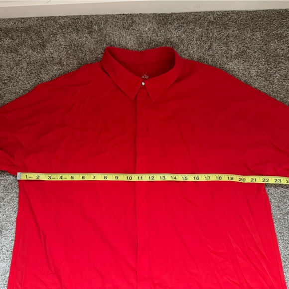 ADAY Something Cool Button Down in Chili Red Size Large Limited Edition Normcore - Picture 13 of 15